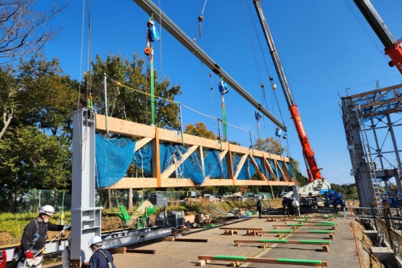 木造トラス工事